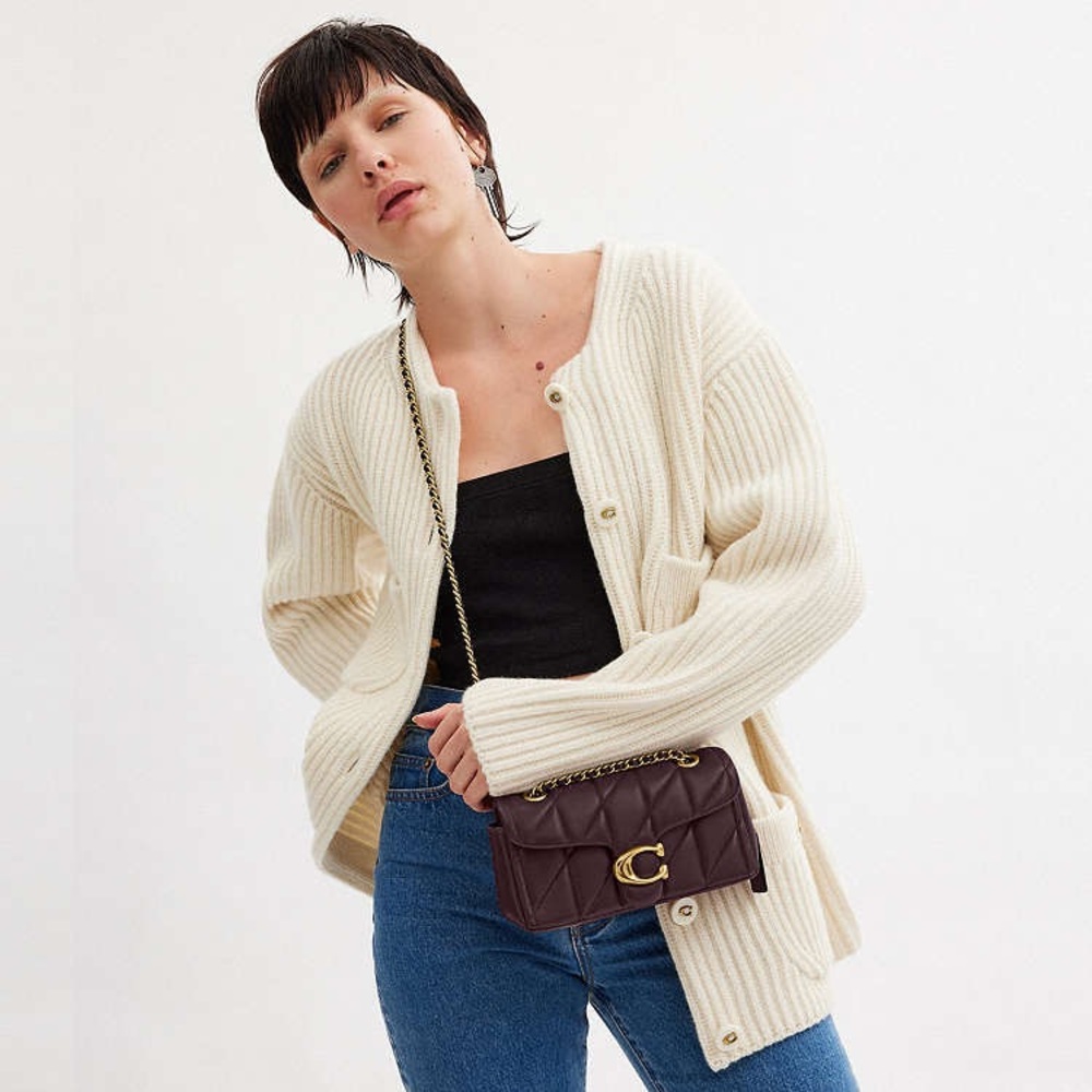 Coach Tabby Shoulder Bag 20 - Deep Purple - Picture 3 of 10